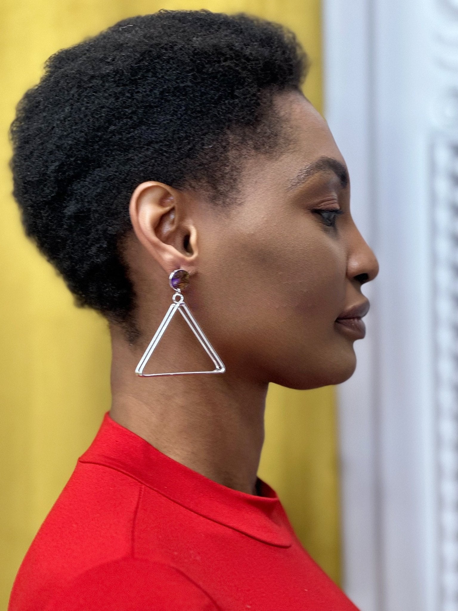 Petite Triangular Prism Earrings - Trufacebygrace