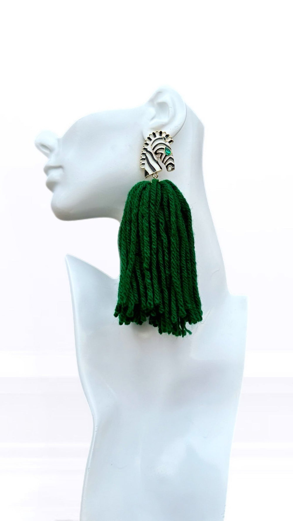 Ponkoti and Yarn Tassel Earrings - Trufacebygrace