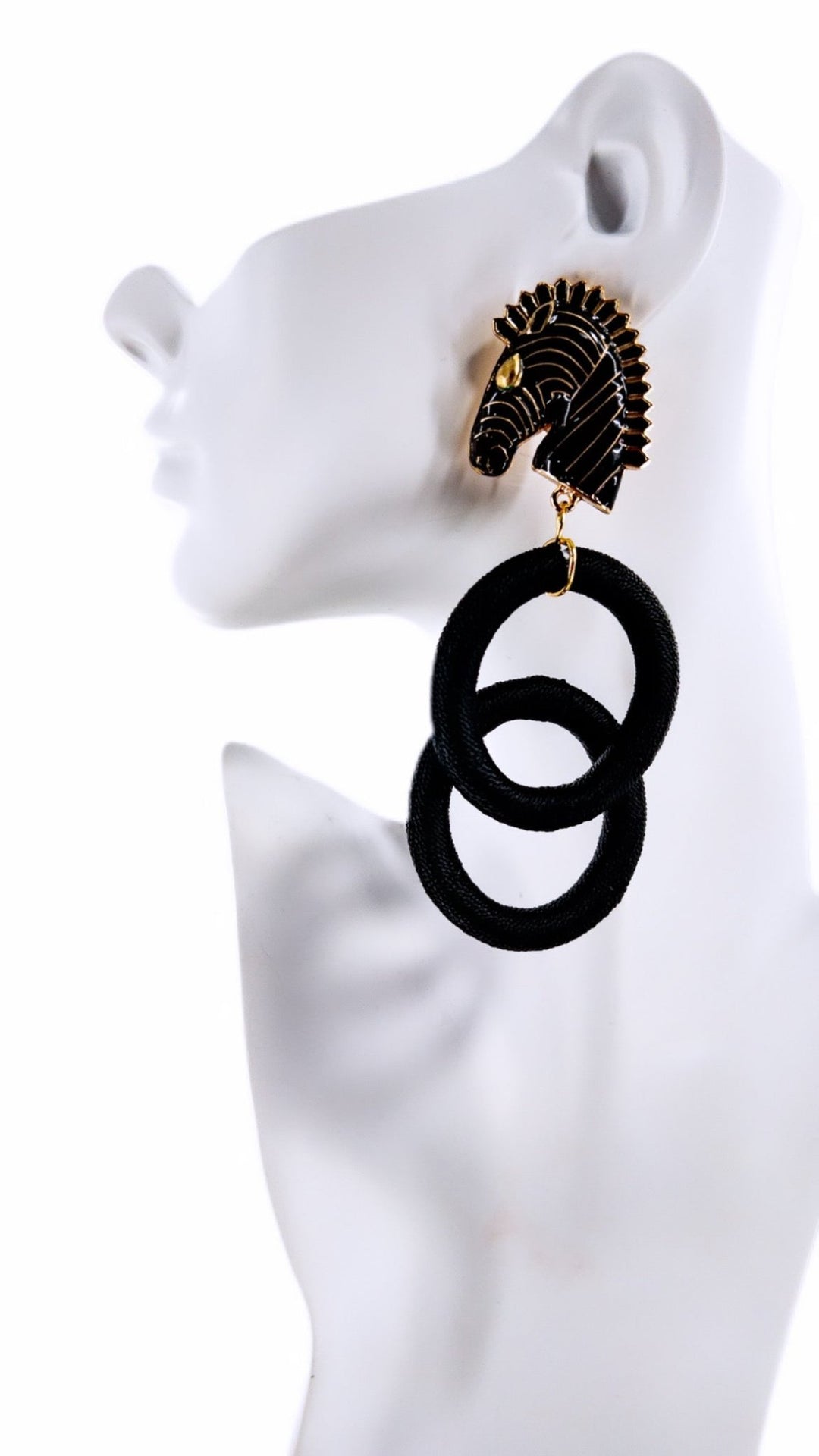 Ponkoti with double kukua rings Earrings - Trufacebygrace