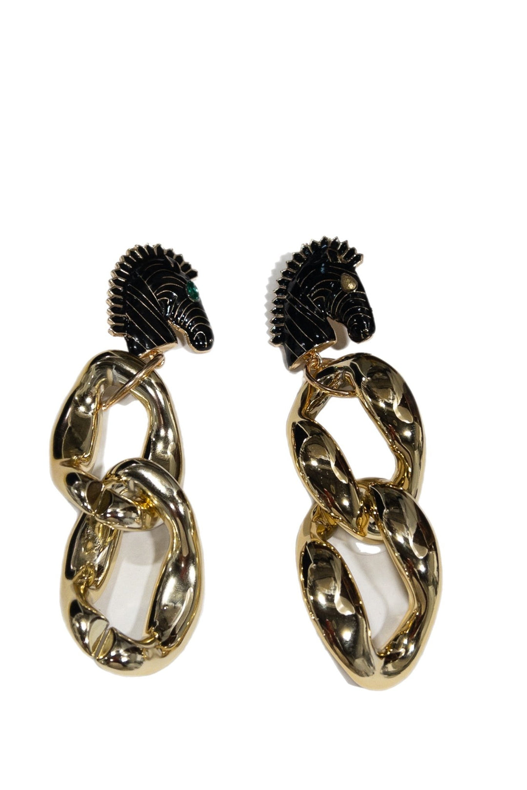 Ponkoti with Gold Chain Earrings - Trufacebygrace