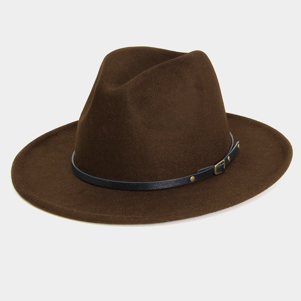 Premanii felt and leather Fedora hats - Trufacebygrace