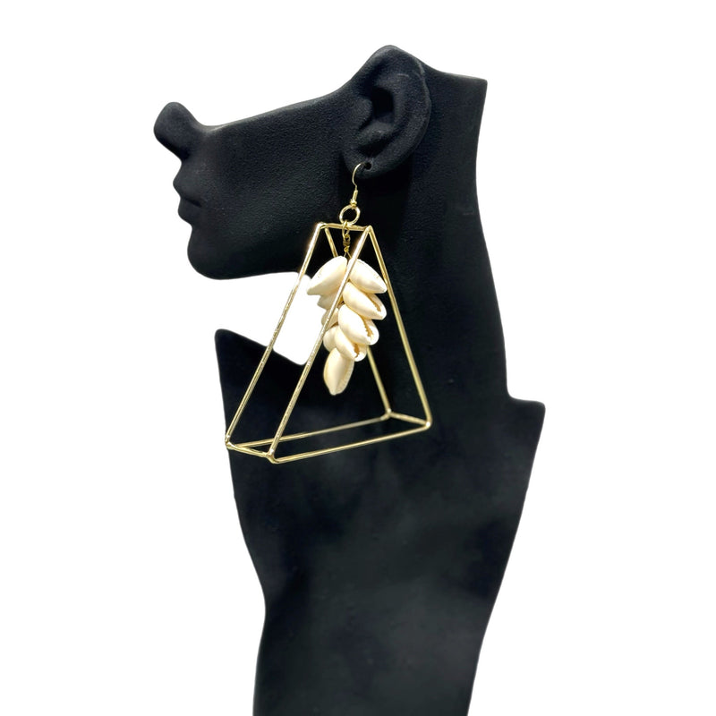 Prism Cowry Drop Earrings - Trufacebygrace
