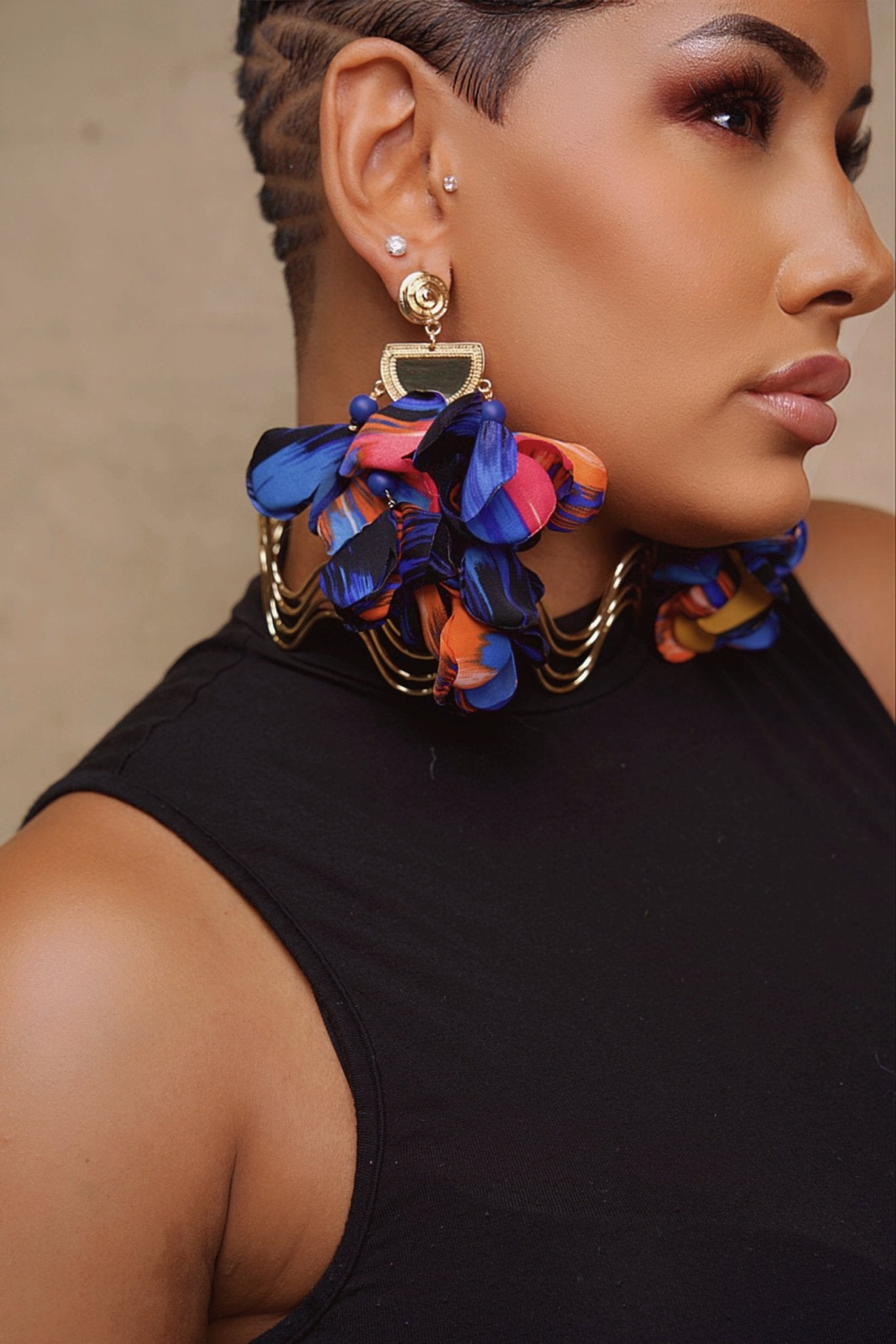 Pumzi Flower Petal Earrings - Trufacebygrace