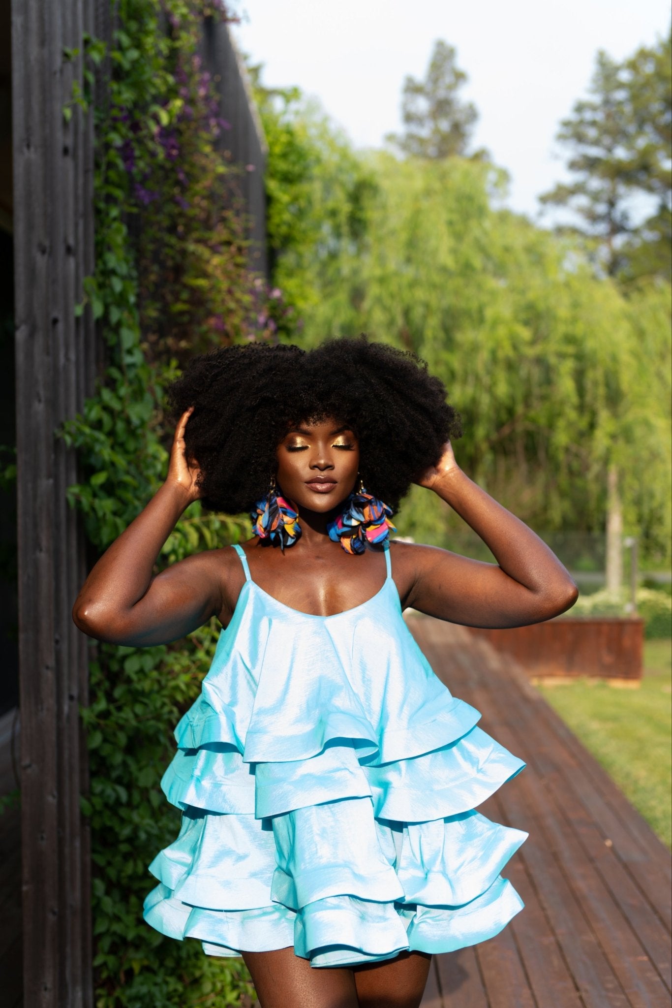 Pumzi Flower Petal Earrings - Trufacebygrace