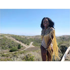 Queen Ankara Laced /Laticed Long Fringe Cape - Pearl Trim - Trufacebygrace