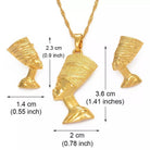 Queen Nefertiti Head Pendant Necklaces - Trufacebygrace
