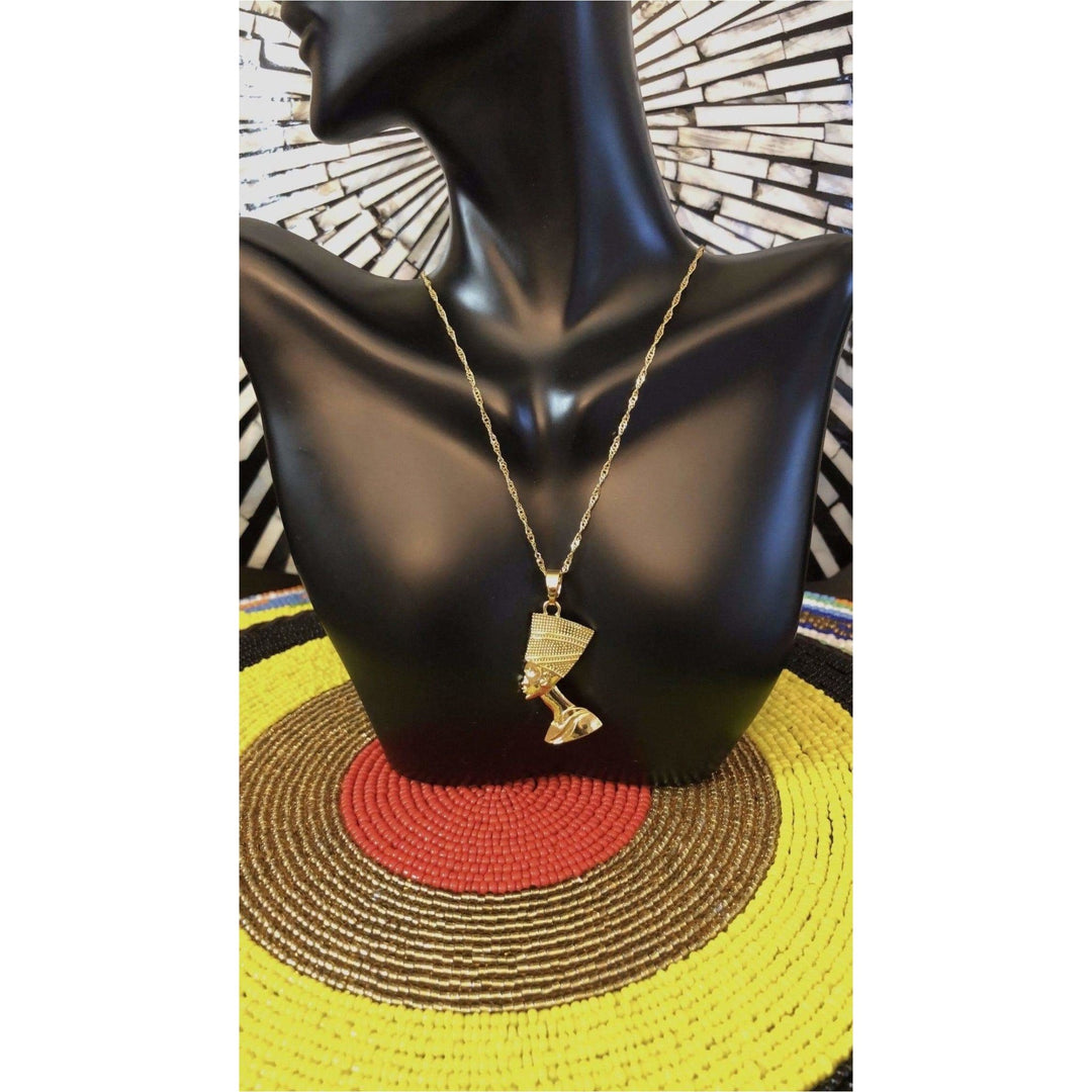 Queen Nefertiti Head Pendant Necklaces - Trufacebygrace