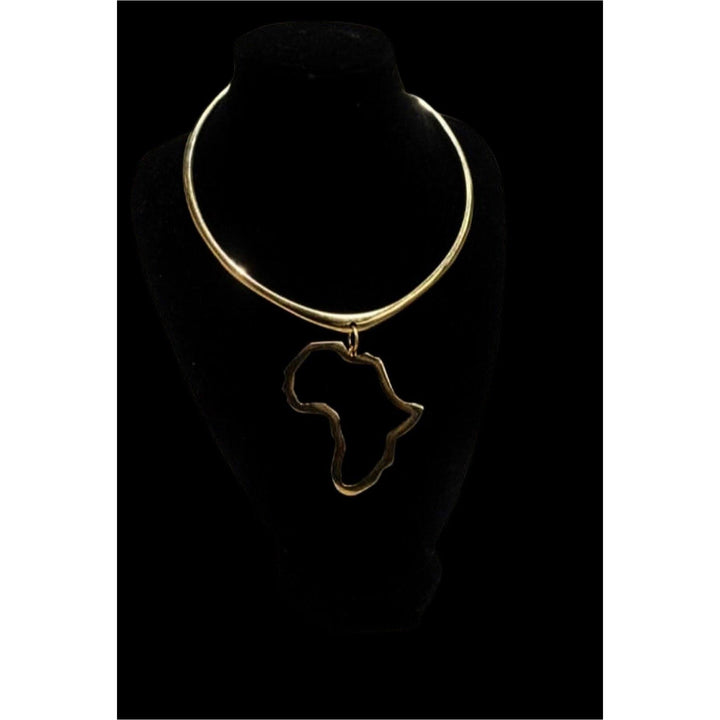 Queen Nzinga Brass Reversible Choker - Trufacebygrace