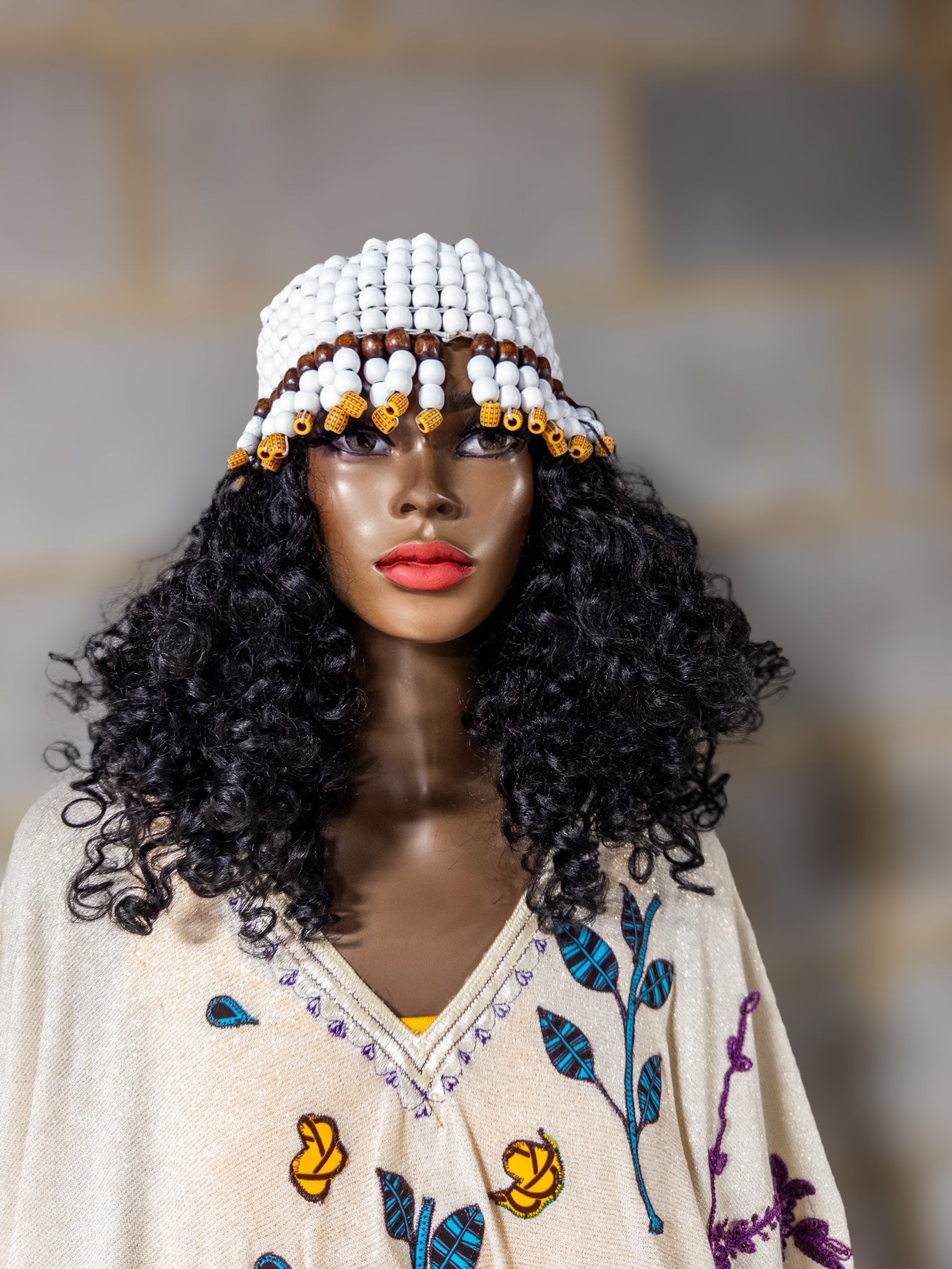 Queen of Egypt Wooden beads Headpiece - Trufacebygrace