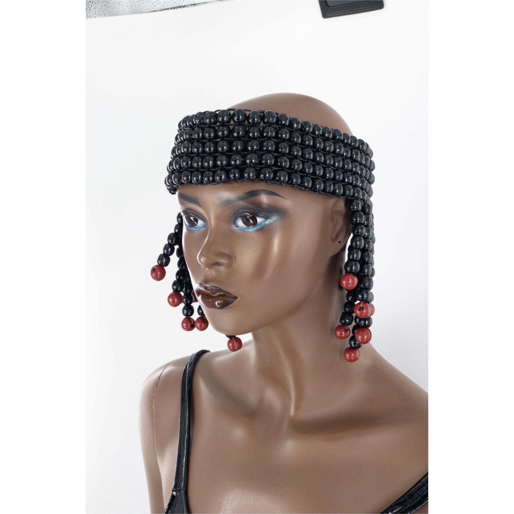 Queen of Egypt Wooden beads Headpiece - Trufacebygrace