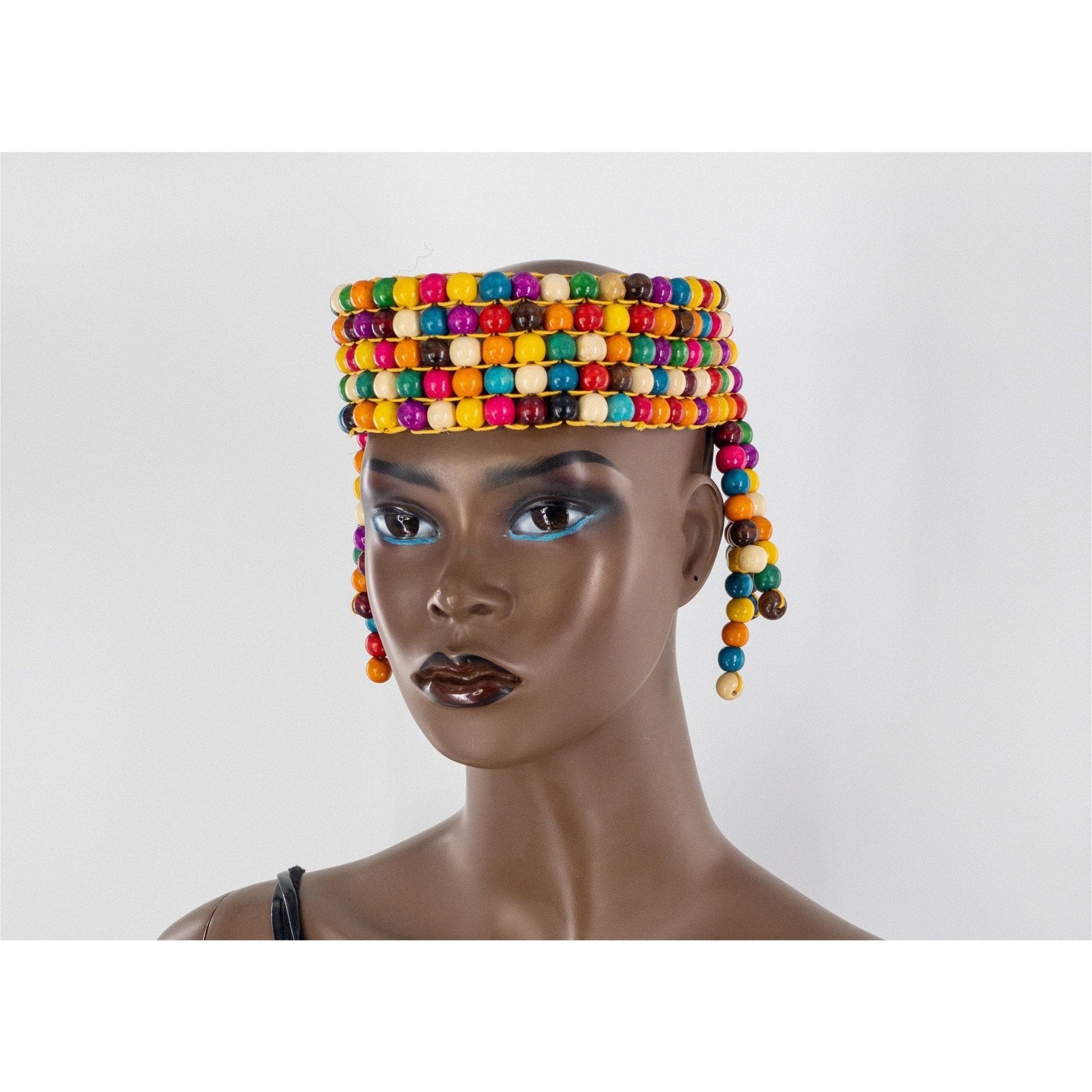Queen of Egypt Wooden beads Headpiece - Trufacebygrace