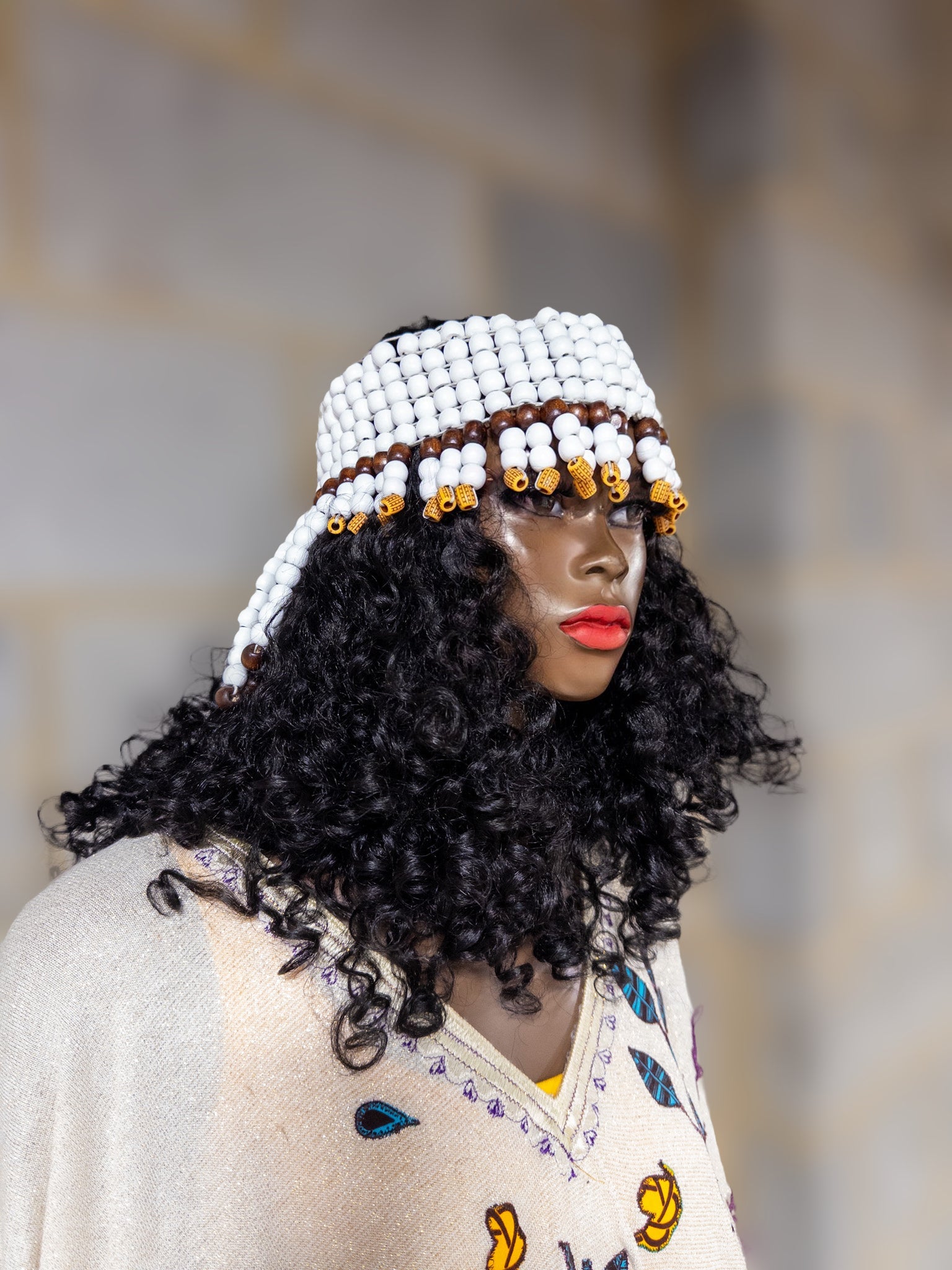 Queen of Egypt Wooden beads Headpiece - Trufacebygrace