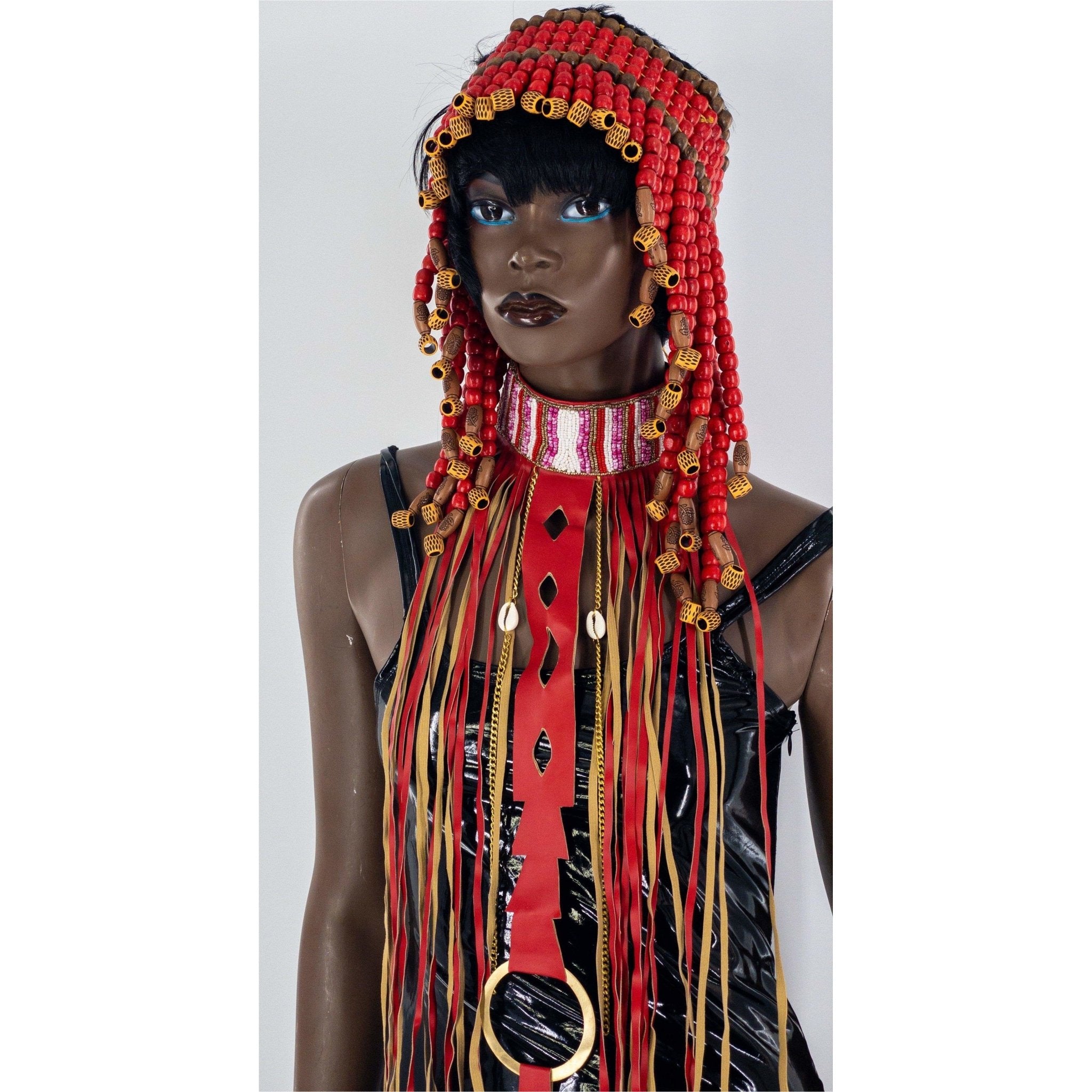 Queen of Egypt Wooden beads Headpiece - Trufacebygrace