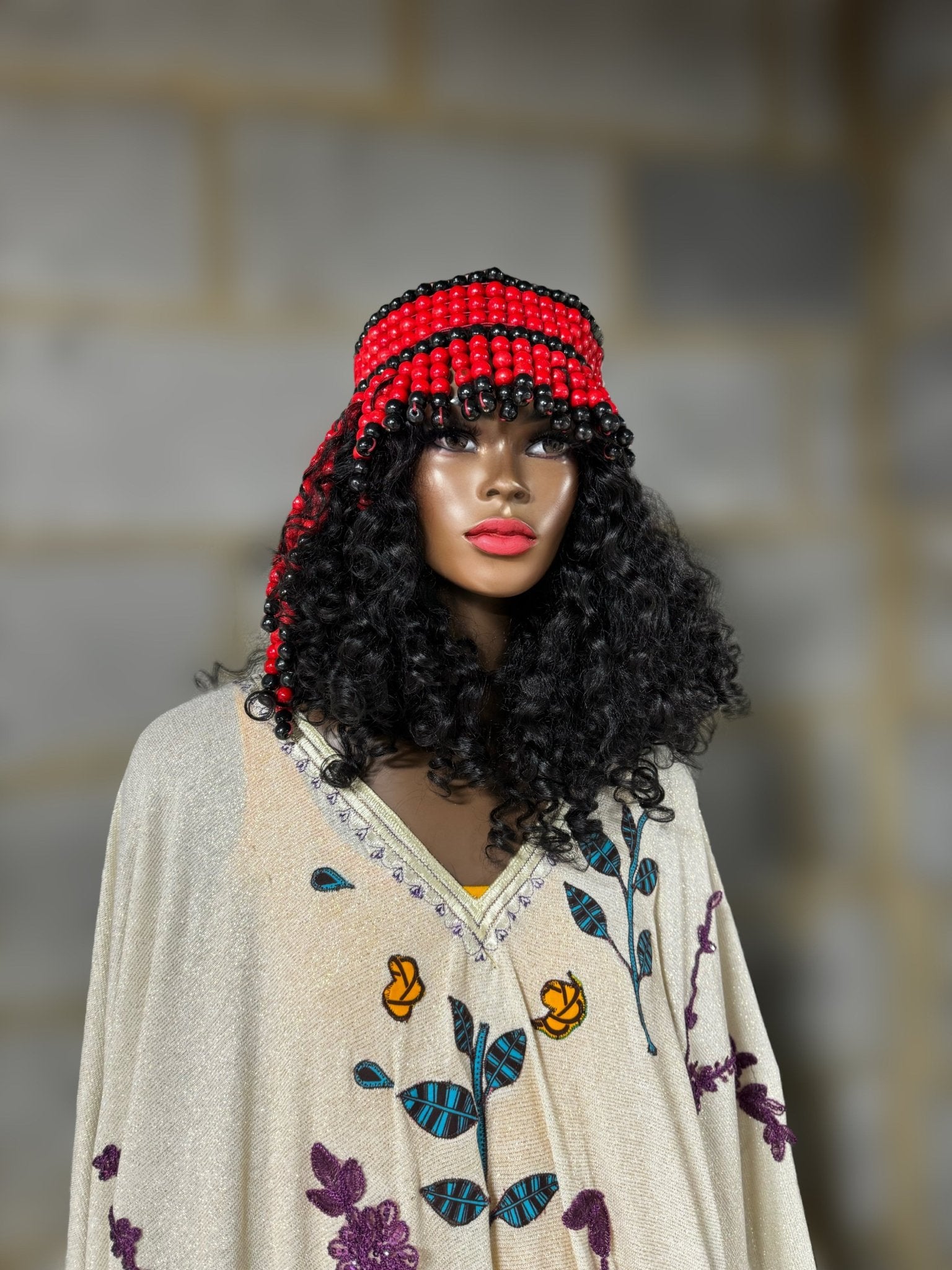 Queen of Egypt Wooden beads Headpiece - Trufacebygrace