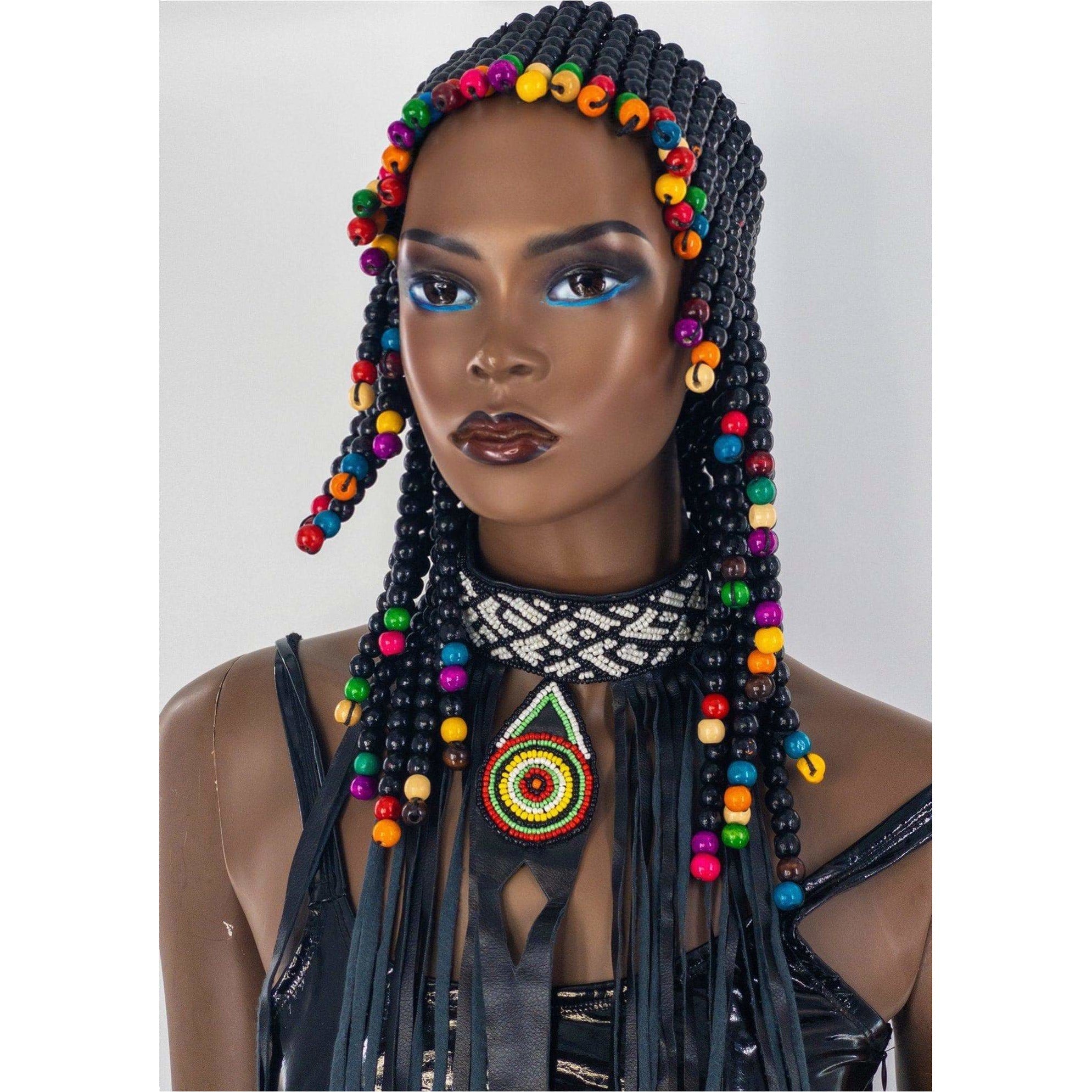 Queen of Egypt Wooden beads Headpiece - Trufacebygrace