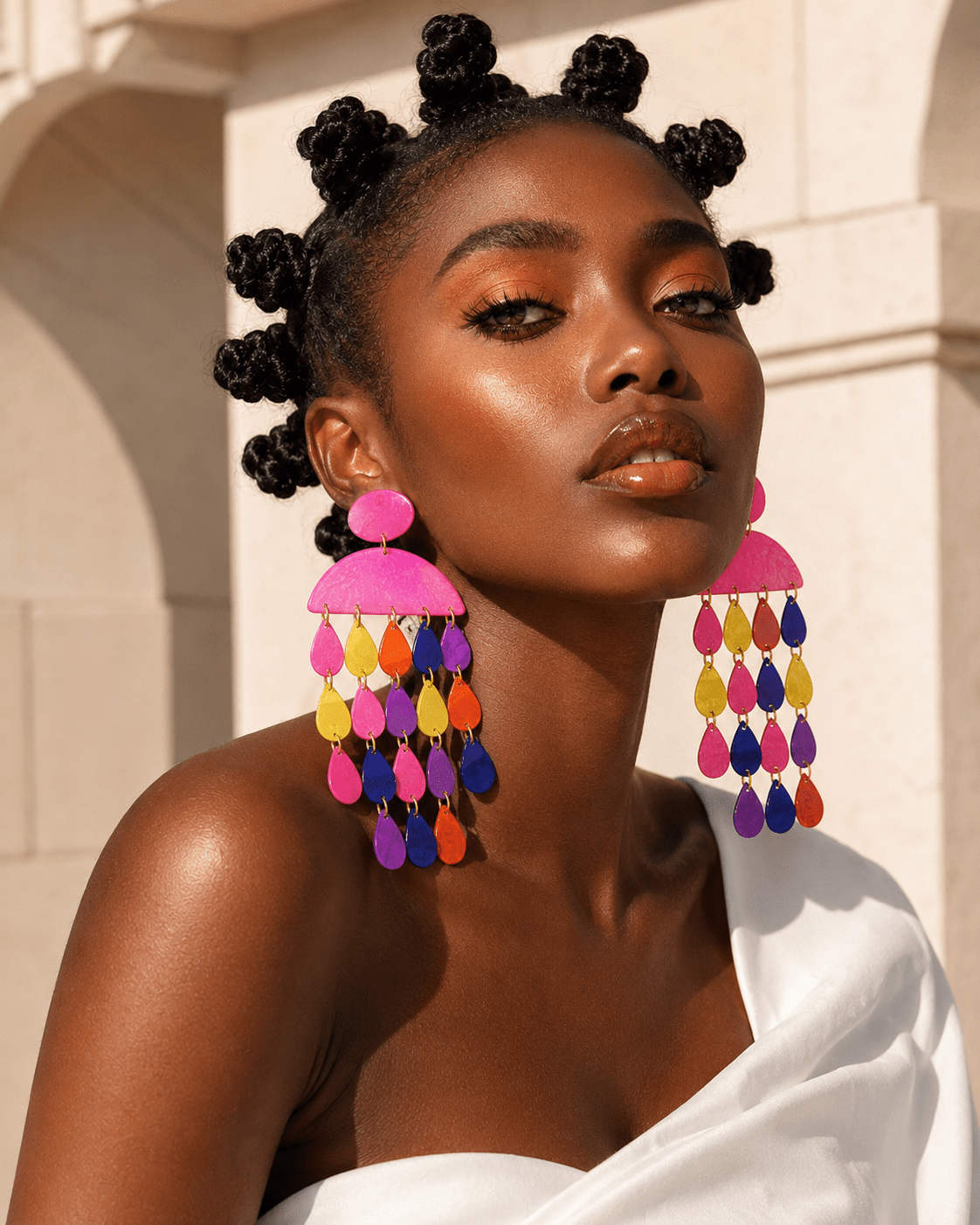 Rain of Happiness XL Earrings - Trufacebygrace