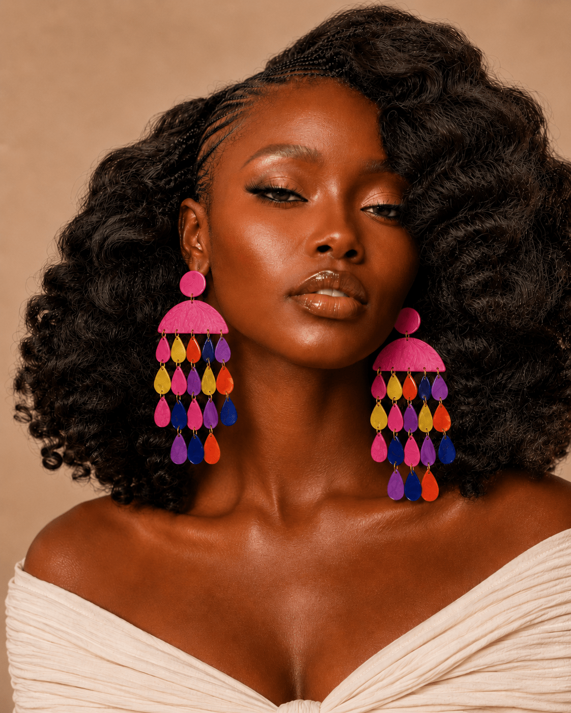 Rain of Happiness XL Earrings - Trufacebygrace