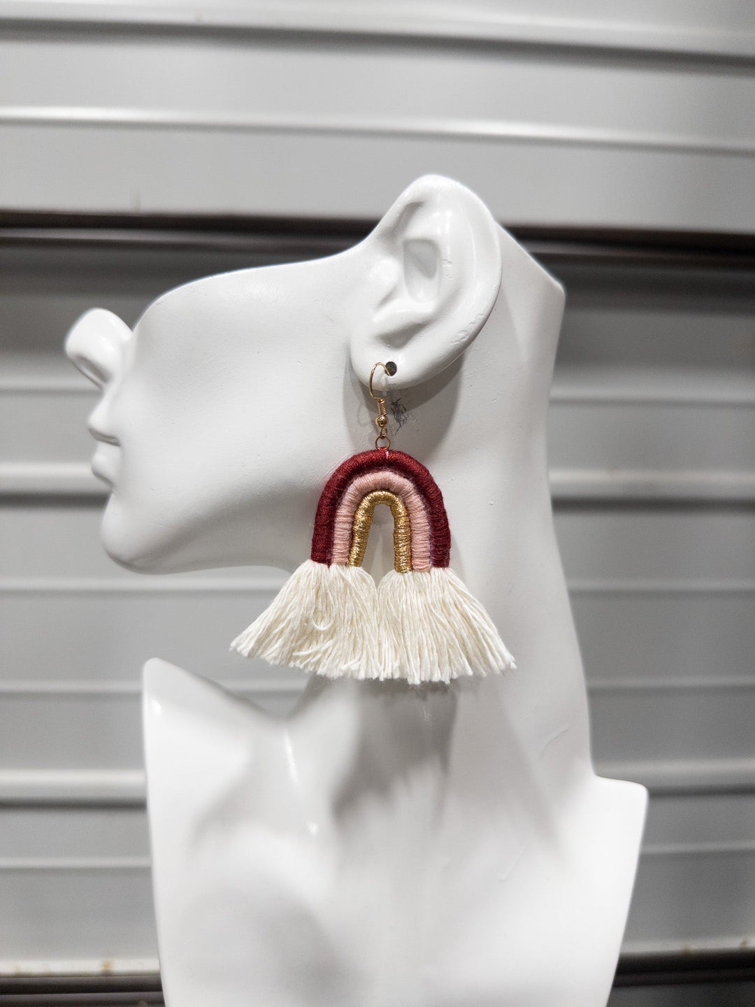 Rainbow Tassel Drop Earrings - Trufacebygrace