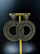 Regal Retro Lion Dangle Earrings - Trufacebygrace