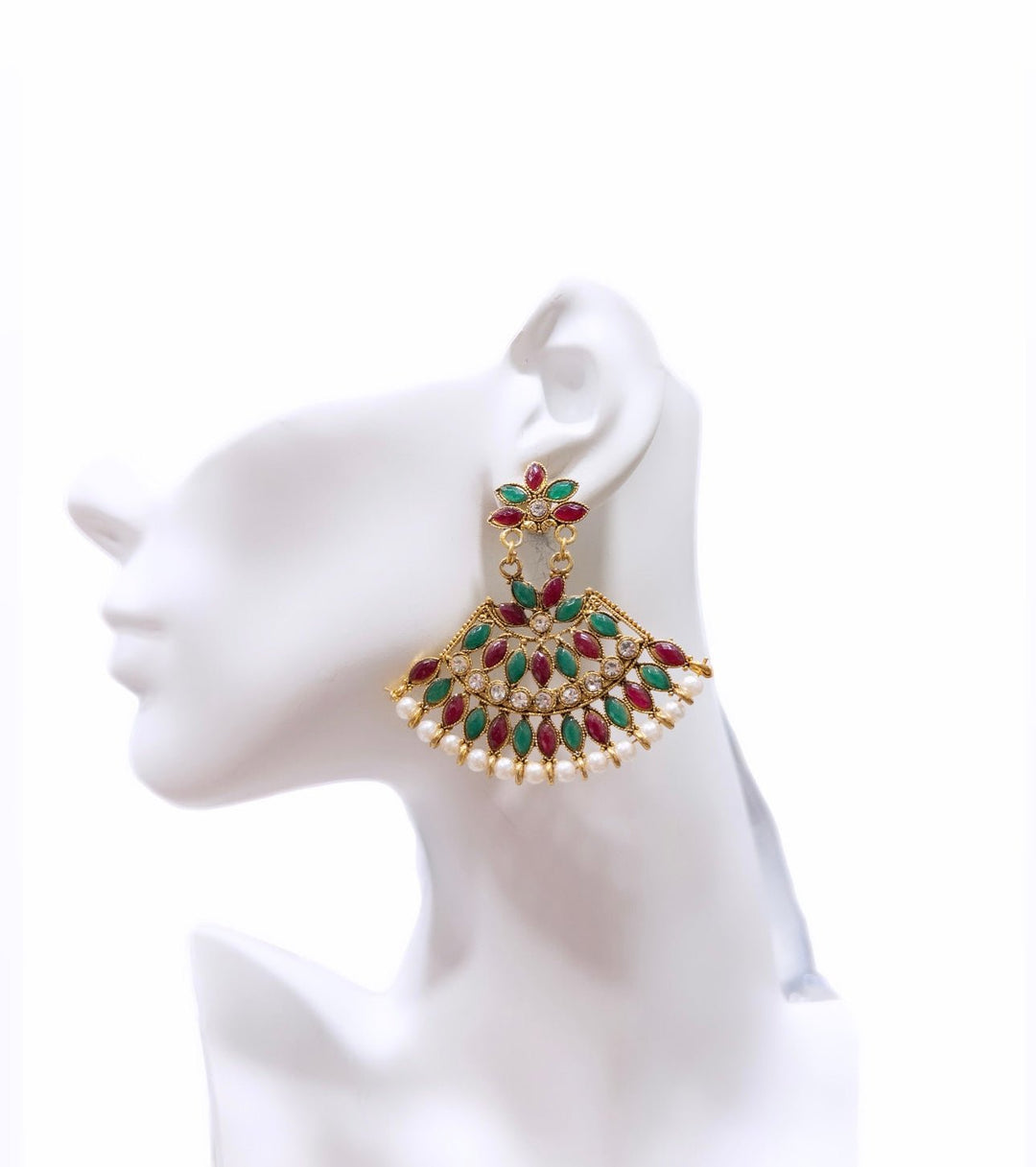 Royal Mughal Jhumka Earrings - Trufacebygrace