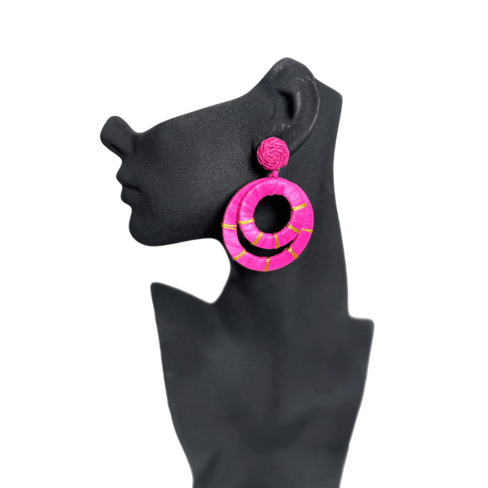 Safia Raffia Wrap Earrings - Trufacebygrace