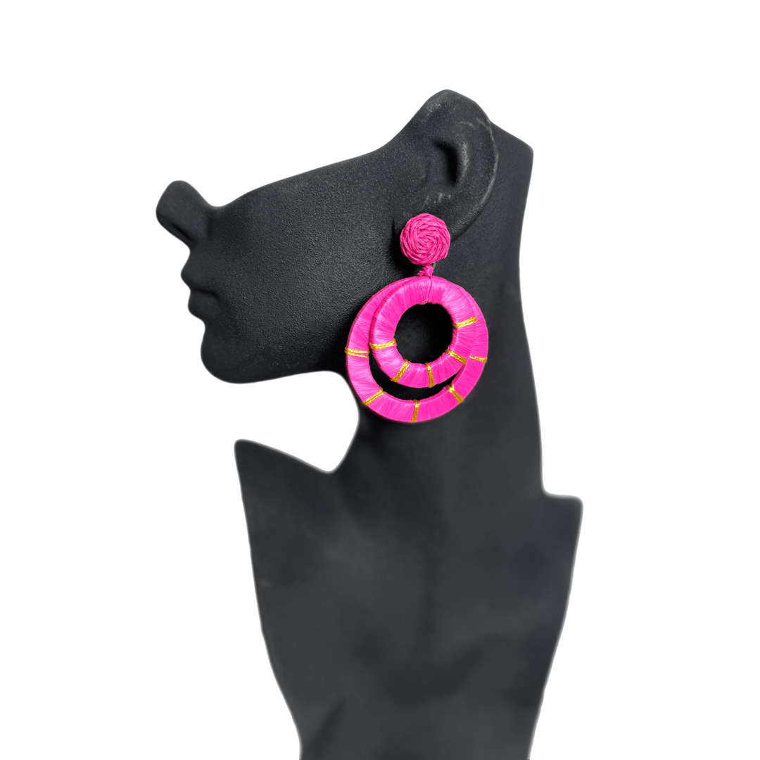 Safia Raffia Wrap Earrings - Trufacebygrace