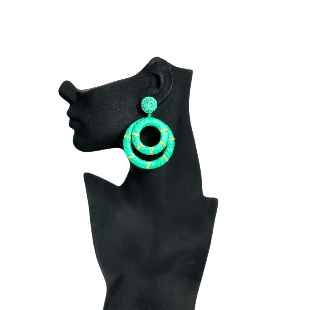 Safia Raffia Wrap Earrings - Trufacebygrace