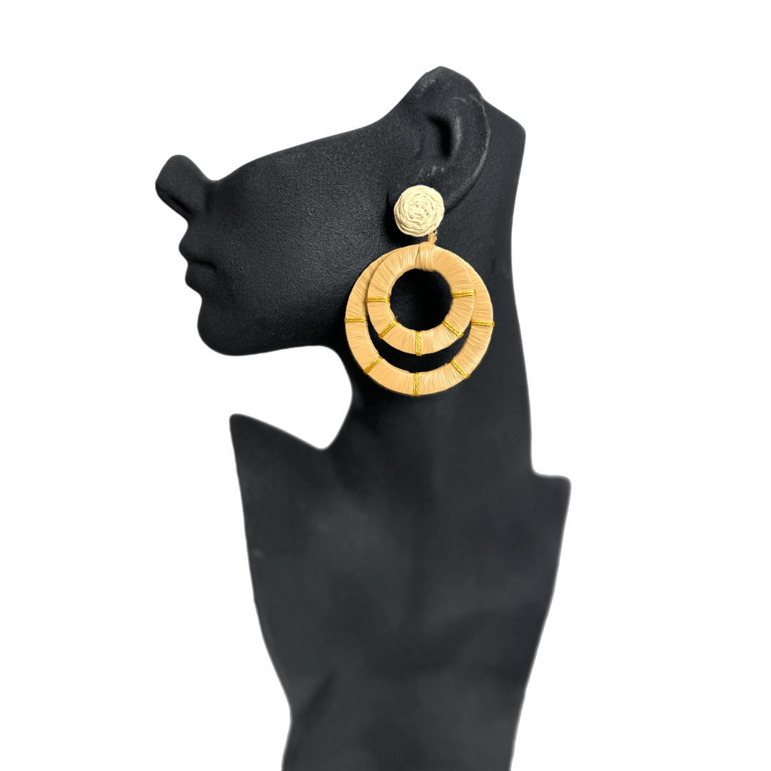 Safia Raffia Wrap Earrings - Trufacebygrace