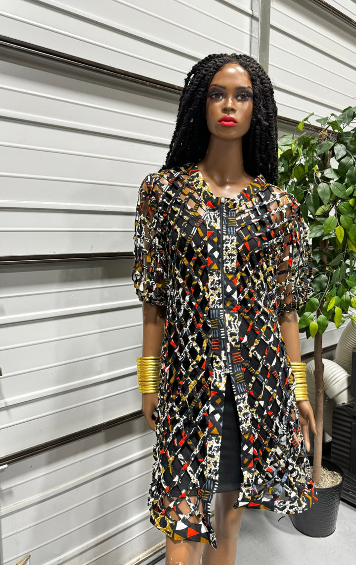 Sample: Abidjan Women’s kimono cover up - Trufacebygrace