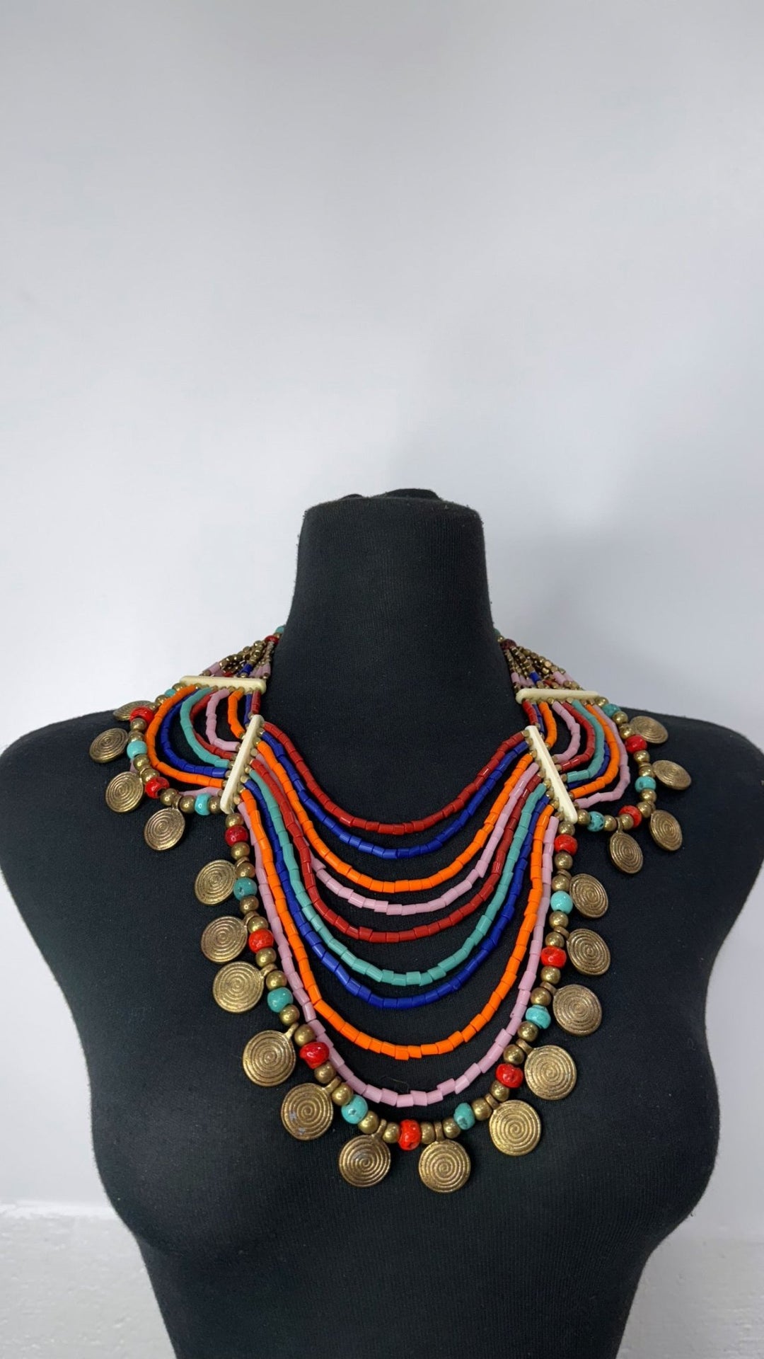 Sample: Adubea vintage multi - strand necklace - Trufacebygrace