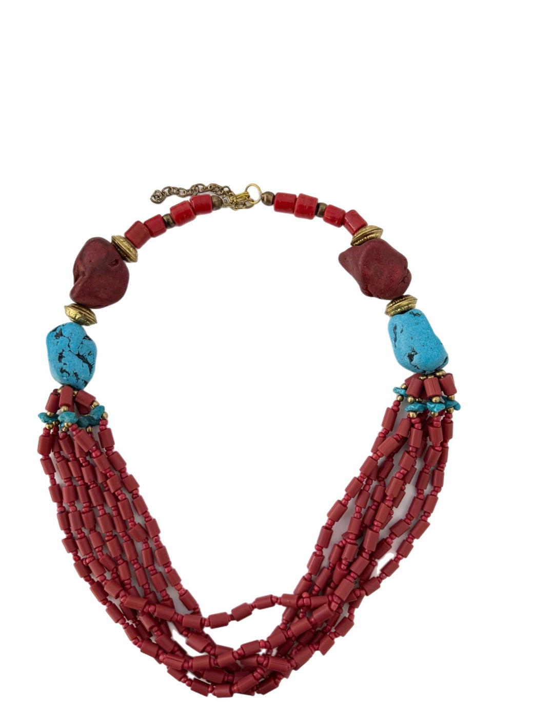 Sample : Ahenfo Beaded Statement Necklace - Trufacebygrace