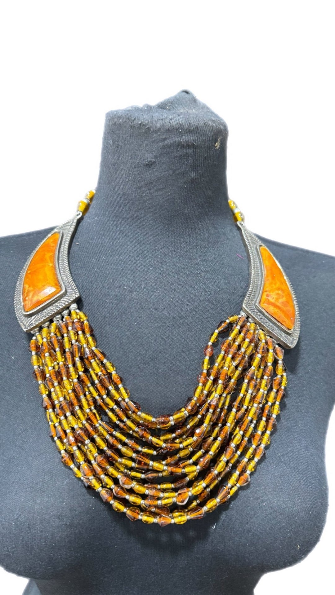 Sample : Amber Majesty Vintage Necklace - Trufacebygrace