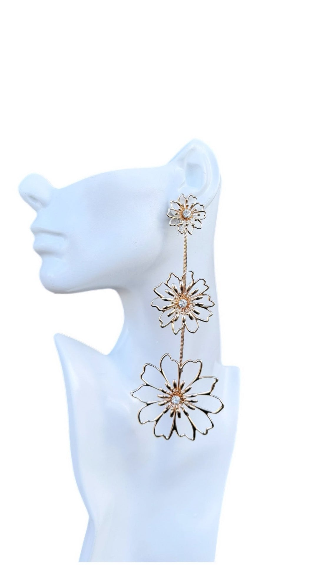 Sample :Asili Blossom Statement Earrings - Trufacebygrace