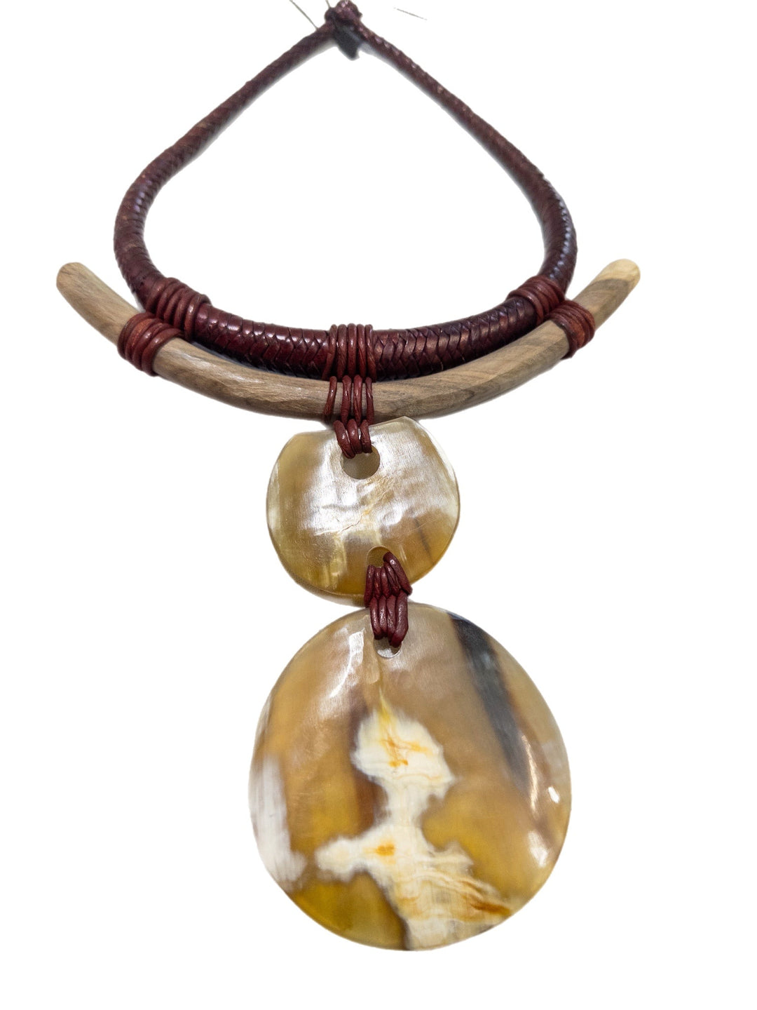 Sample: Asili Handmade Horn & Wood Necklace - Trufacebygrace