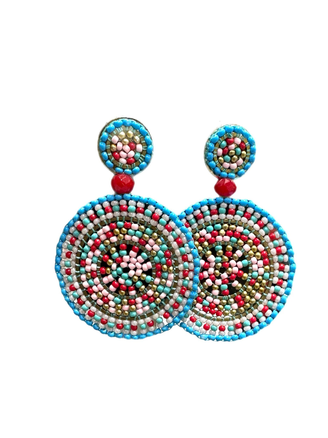 Sample : colorful beaded earrings - Trufacebygrace