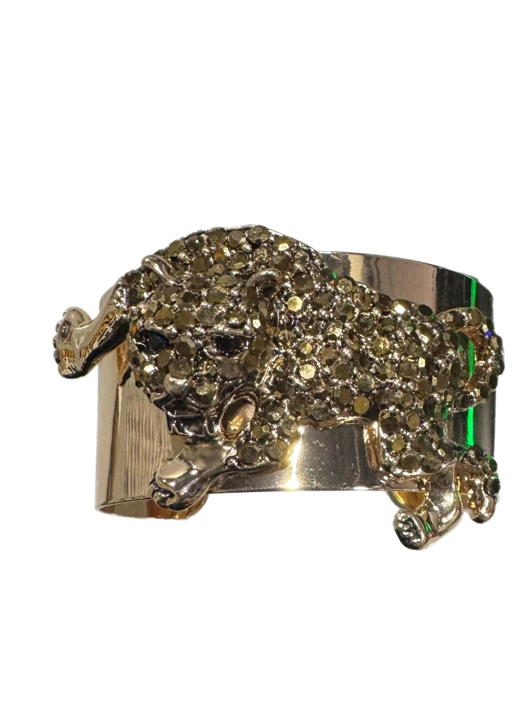 Sample : Embellished Leopard Cuff Bracelet - Trufacebygrace