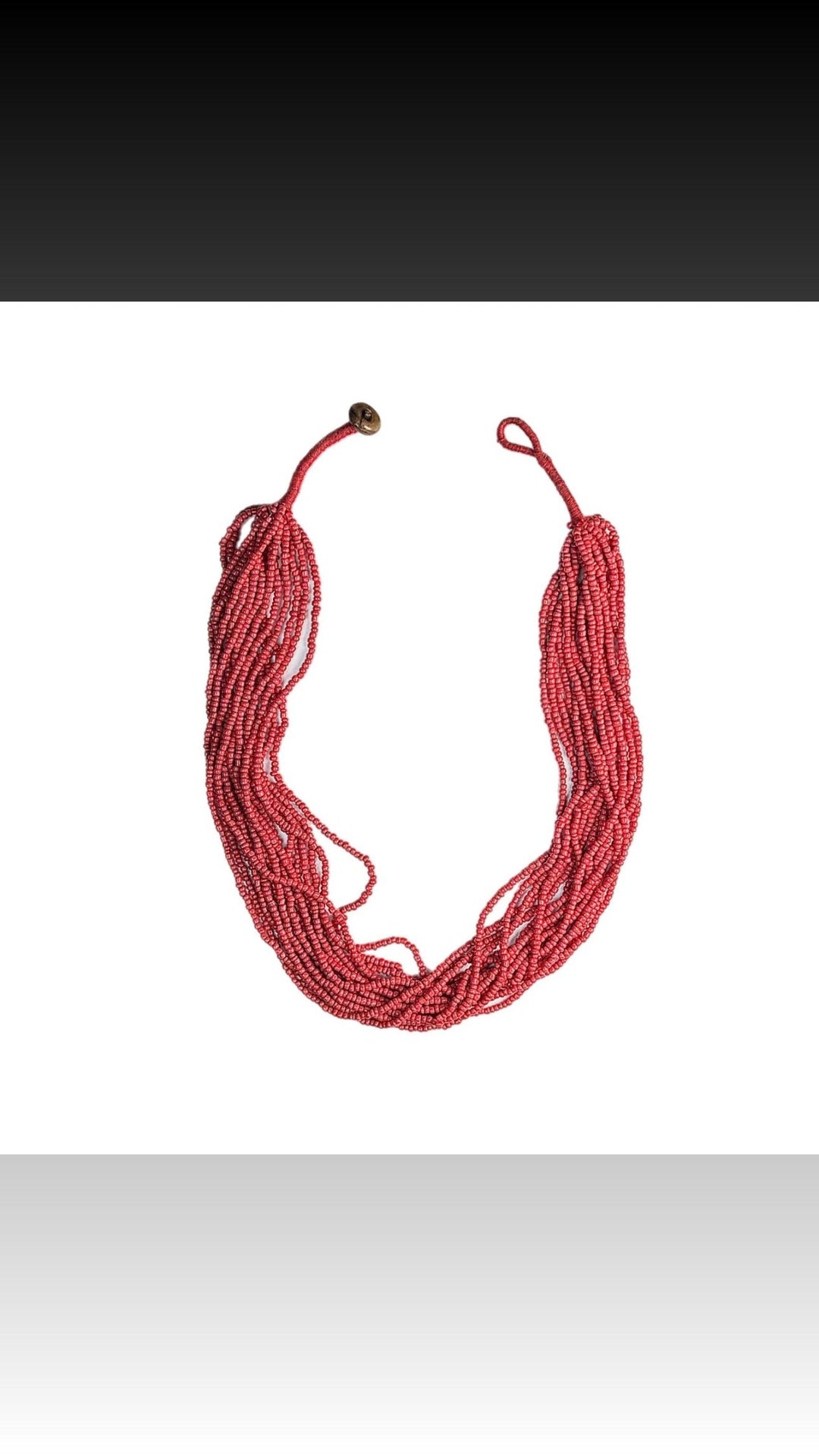 Sample : Esum Red Beaded Necklace - Trufacebygrace