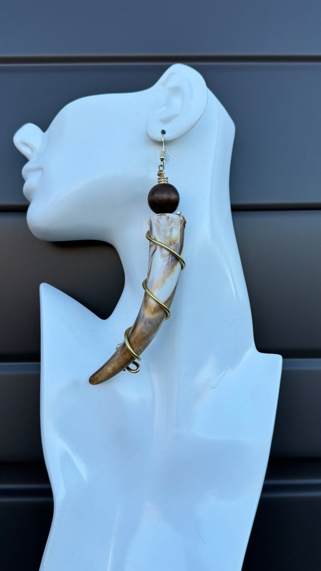 Sample: Horn inspired Wrap Earrings - Trufacebygrace