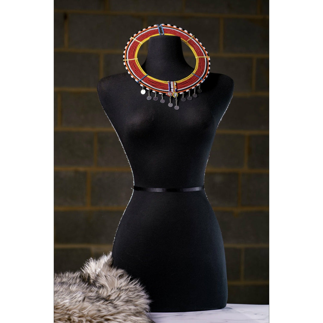 Sample: Masaai Beaded Neck Ring Necklace - Trufacebygrace