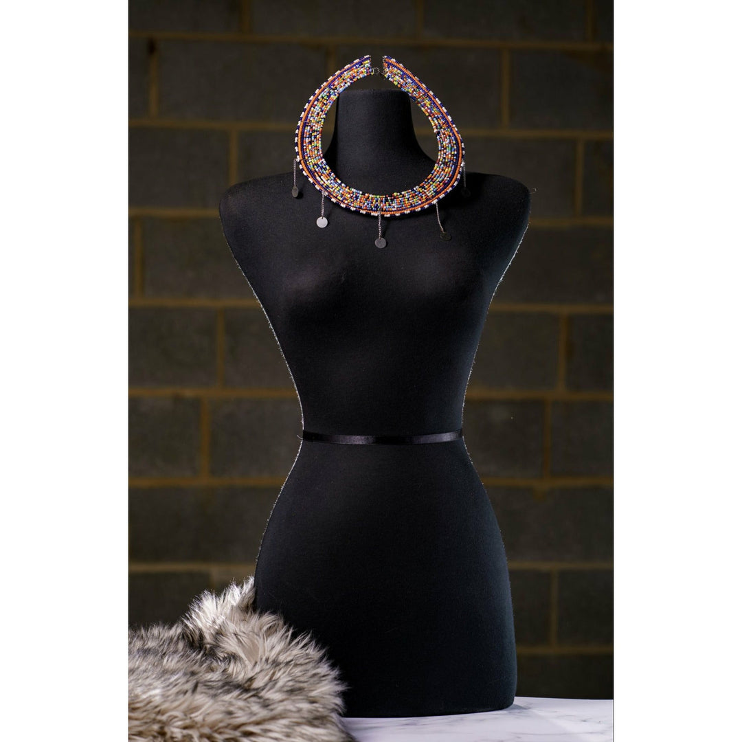 Sample: Masaai Beaded Neck Ring Necklace - Trufacebygrace