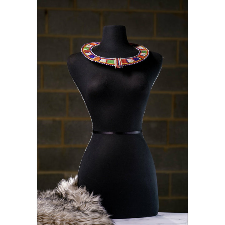 Sample: Masaai Beaded Neck Ring Necklace - Trufacebygrace