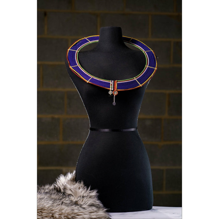 Sample: Masaai Beaded Neck Ring Necklace - Trufacebygrace