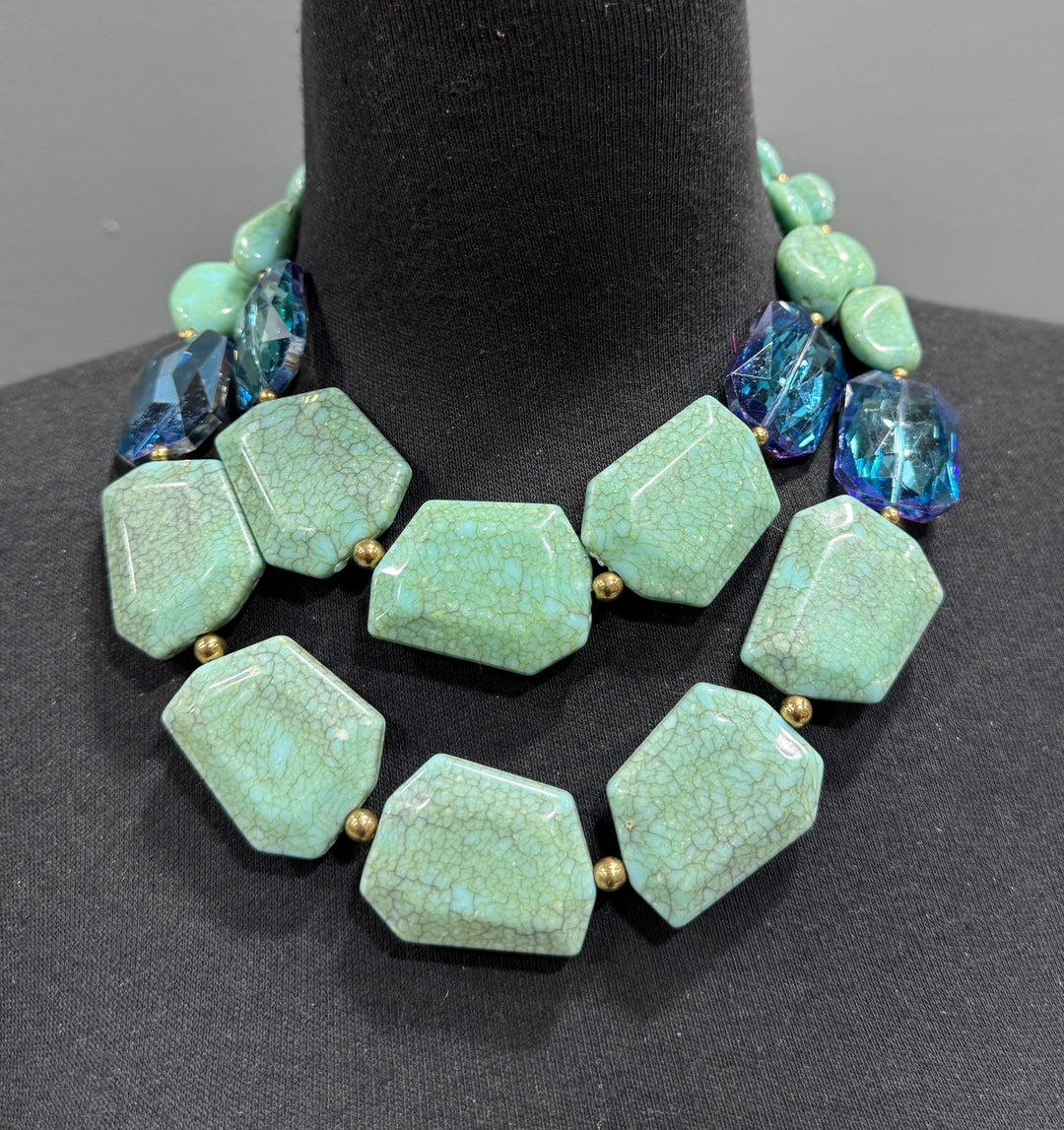 Sample :Ocean Glow Gemstone Necklace - Trufacebygrace