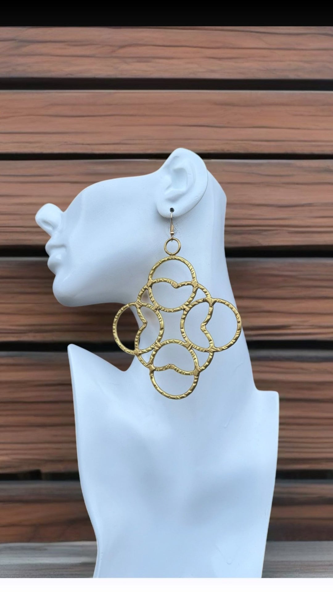 Sample: Orbit Harmony Brass Earrings - Trufacebygrace