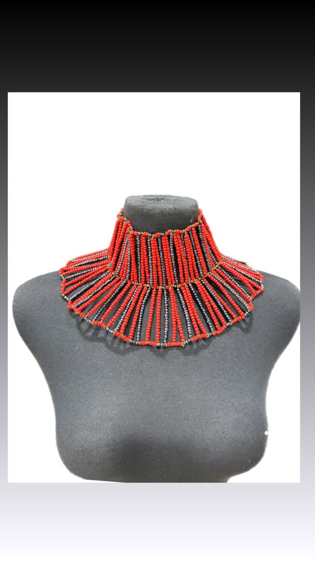 Sample :Red Ahwenne Choker - Trufacebygrace