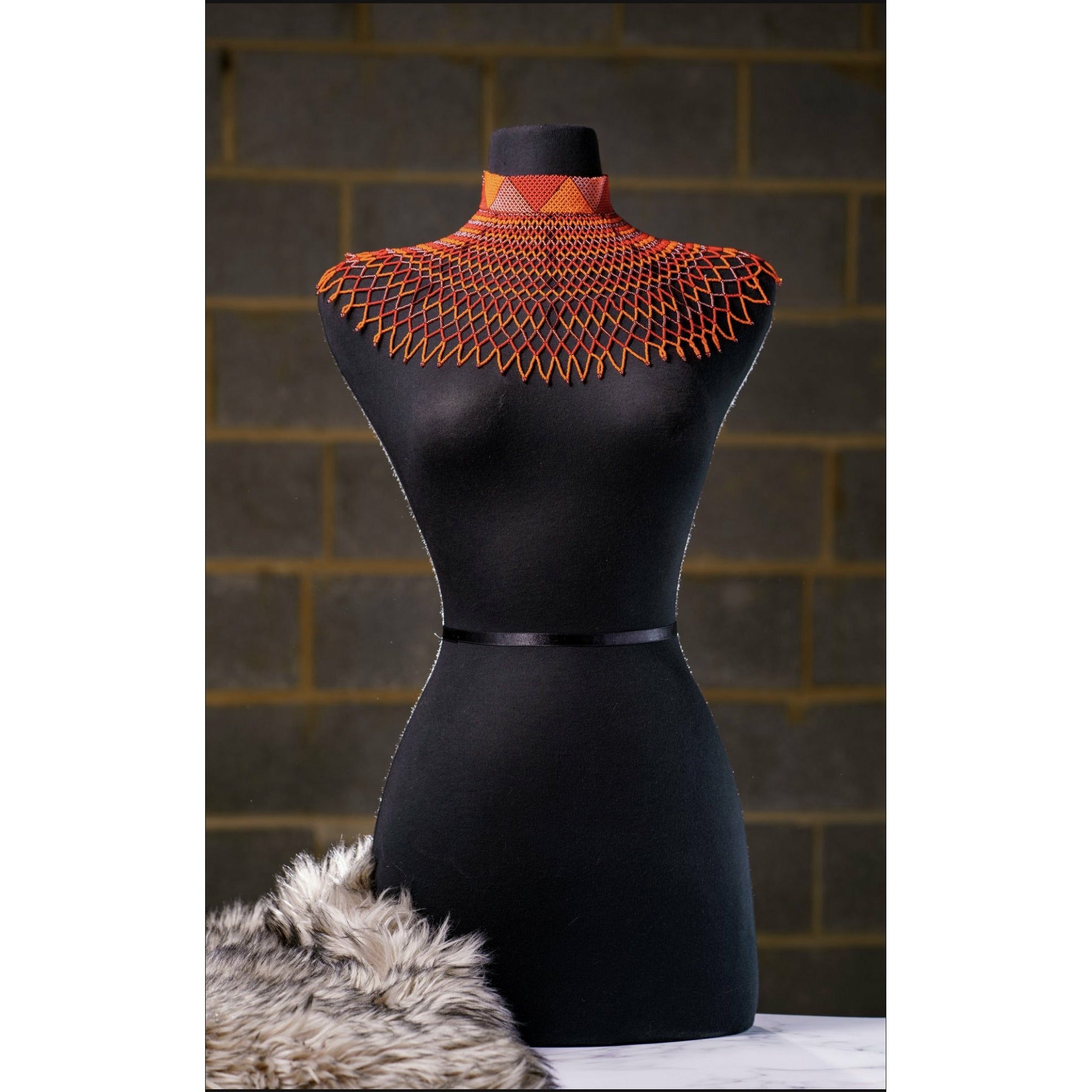 Sample: South African Beaded Bib Neckpiece - Trufacebygrace