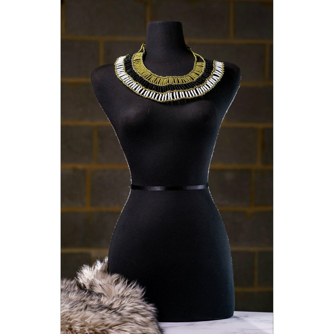 Sample: The Nefertiti Bib necklace - Trufacebygrace