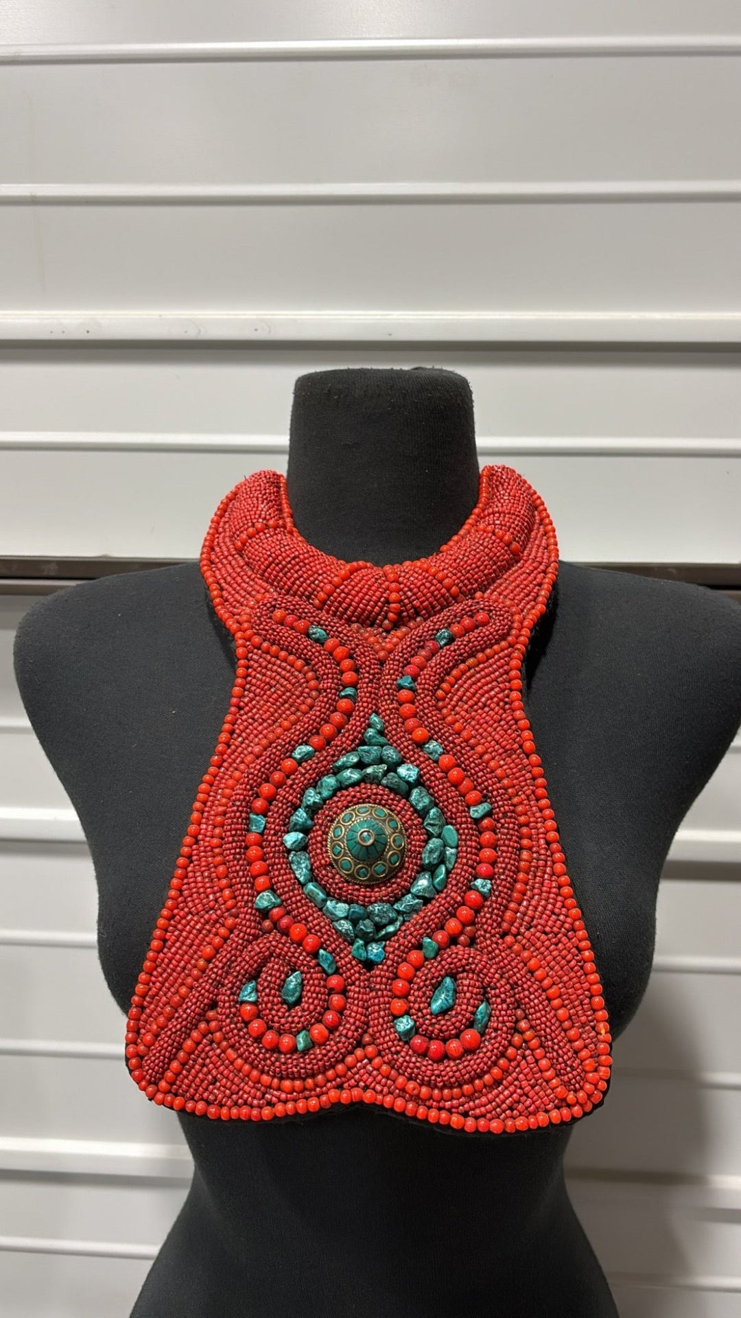 Sample: Tibetan Large Beaded Neckpiece - Trufacebygrace