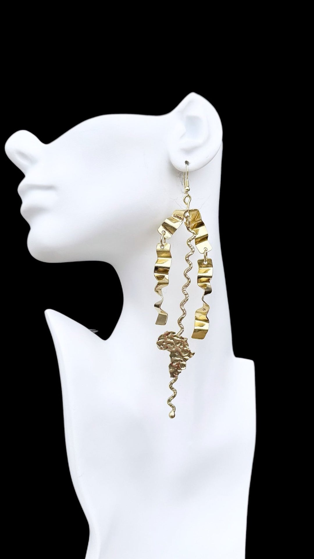 Sample : Zigzag Brass Earrings - Trufacebygrace