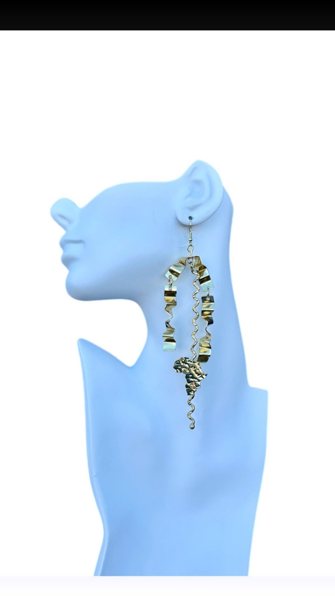 Sample : Zigzag Brass Earrings - Trufacebygrace